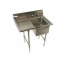 KTI ECS-1DR (or L) 1 Compartment Sink with Drainboard